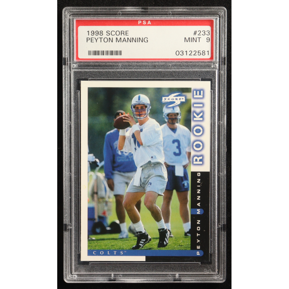 Peyton Manning 1998 Score #233 RC (PSA 9) at PristineAuction.com