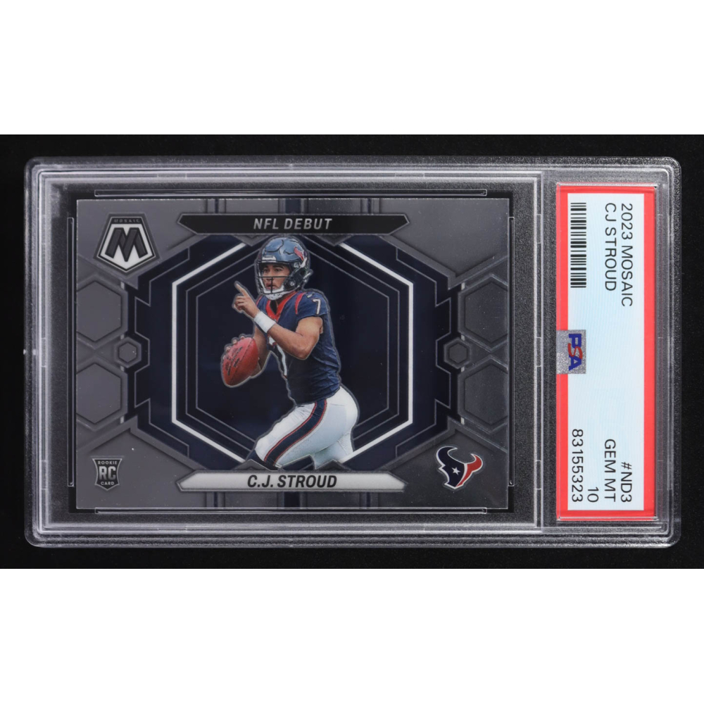 CJ Stroud 2023 Panini Mosaic NFL Debut #ND-3 RC (PSA 10) at PristineAuction.com