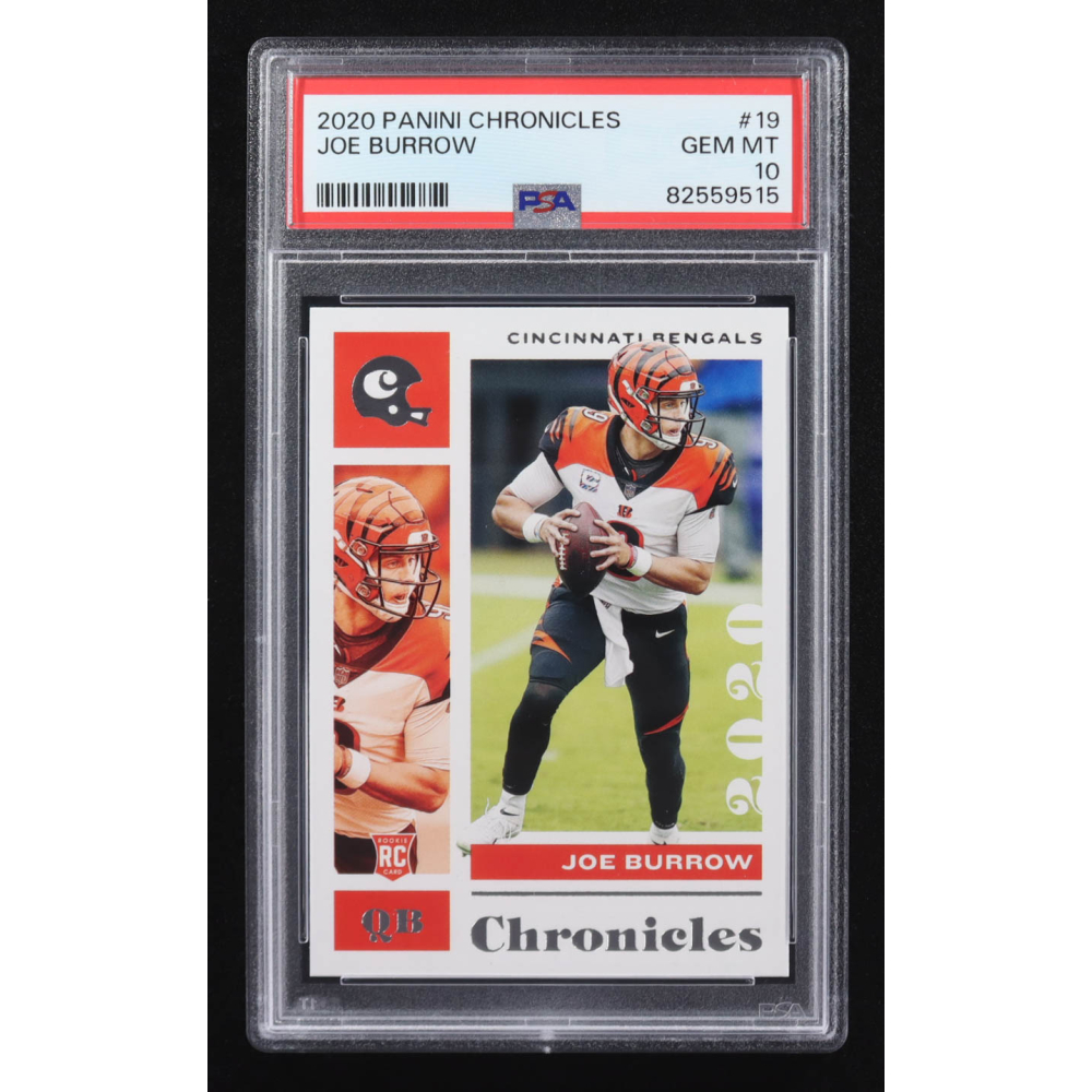 Joe Burrow 2020 Panini Chronicles #19 RC (PSA 10) at PristineAuction.com