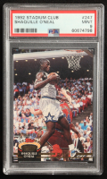 Shaquille O'Neal 1992-93 Stadium Club #247 RC (PSA 9) at PristineAuction.com