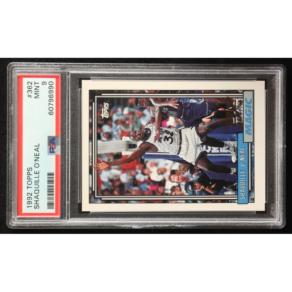 Shaquille O'Neal 1992-93 Topps #362 RC (PSA 9) at PristineAuction.com
