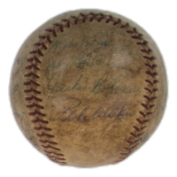 1956 Brooklyn Dodgers & Milwaukee Braves | Baseball Signed by (12) with Jackie Robinson, Dick Williams, Don Newcombe (PSA) at PristineAuction.com