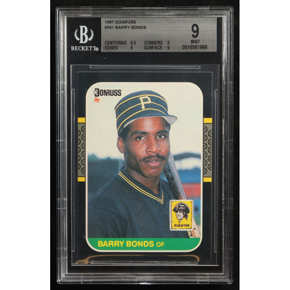 Barry Bonds 1987 Donruss #361 RC (BGS 9) at PristineAuction.com