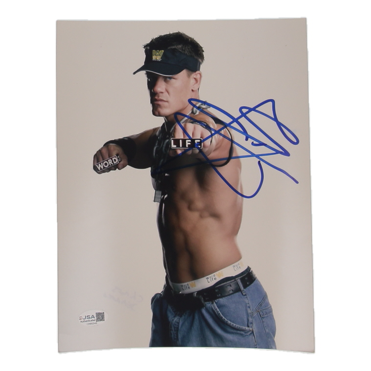 John Cena Signed WWE 8x10 Photo (JSA) at PristineAuction.com John Cena Signed WWE 8x10 Photo (JSA) at PristineAuction.com