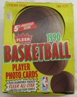 1990-91 Fleer Basketball Wax Box - 36ct at PristineAuction.com