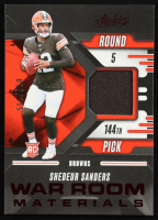 Shedeur Sanders 2025 Absolute War Room Materials #31 #099/115 RC at PristineAuction.com