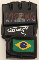 Charles Oliveira Signed Custom Brazil MMA Glove (Beckett) at PristineAuction.com