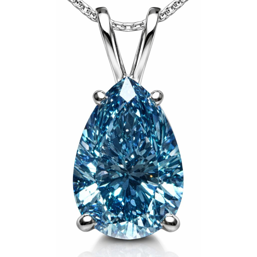 1.88 Carats Lab Grown BLUE Diamond Pendant VS2 | $4,000 Estimated Retail Value (UGL & IGI Certs) | Brand New at PristineAuction.com