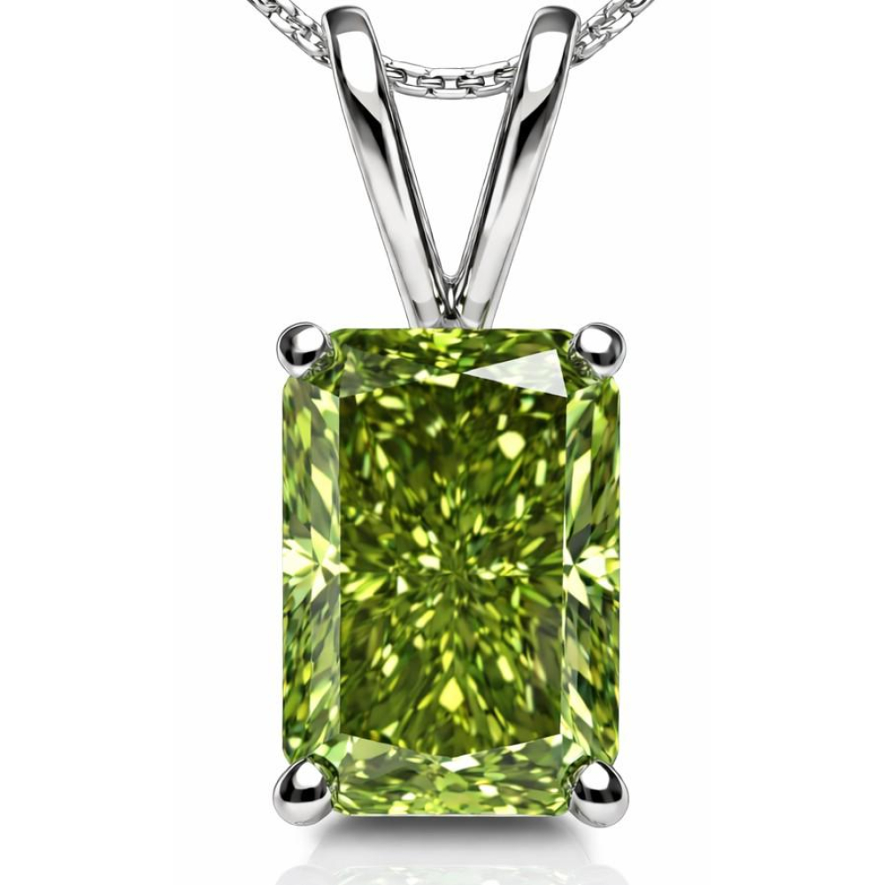 1.01 Carats Lab Grown GREEN Diamond Pendant VVS2 | $2,600 Estimated Retail Value (UGL & IGI Certs) | Brand New at PristineAuction.com