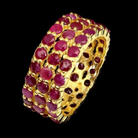 10.00 Carats Ruby Eternity Band | $4,000 Estimated Retail Value (UGL Cert) | Brand New at PristineAuction.com