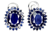 7.20 Carats Sapphire Earrings | $1,900 Estimated Retail Value (UGL Cert) | Brand New at PristineAuction.com