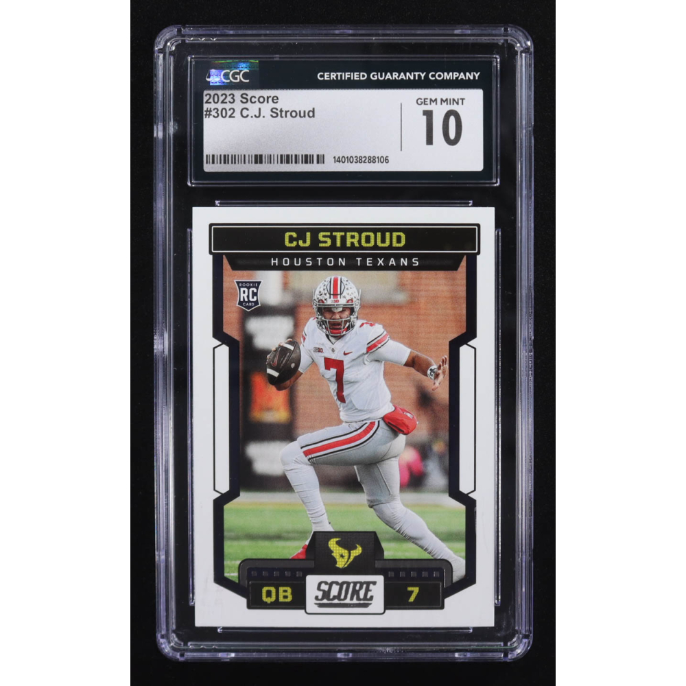 CJ Stroud 2023 Panini Score #302 RC (CGC 10) at PristineAuction.com