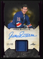 Jean Ratelle 2022-23 ITG Used In The Game Used Memorabilia Autographs Purple #GUAJR1 #19/40 at PristineAuction.com