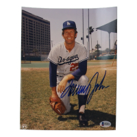 Tommy John Signed Dodgers 8x10 Photo (Beckett) at PristineAuction.com