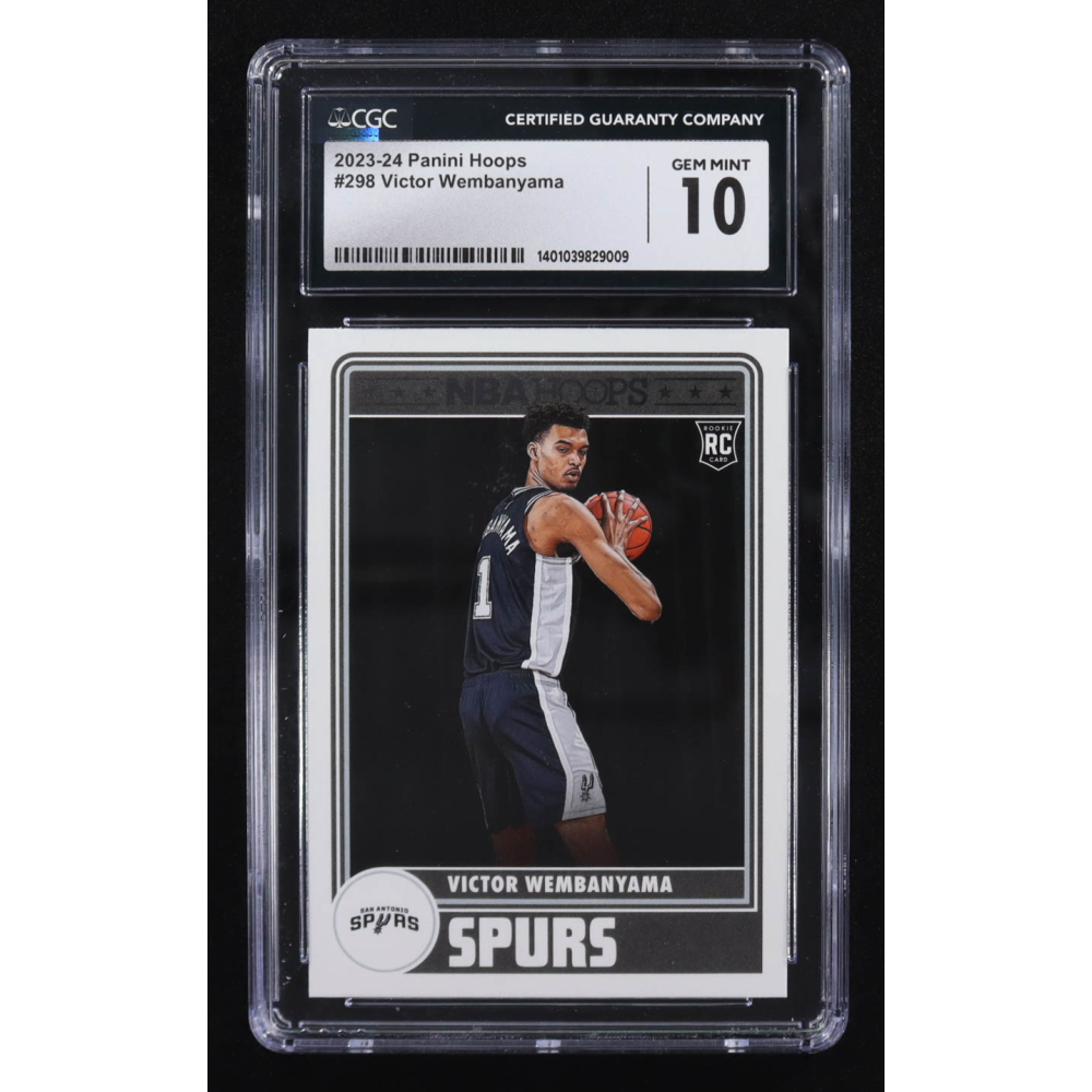 Victor Wembanyama 2023-24 Panini NBA Hoops #298 RC (CGC 10) at PristineAuction.com