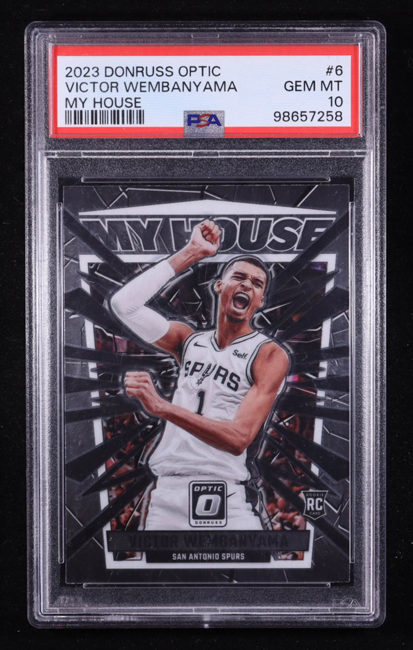 Victor Wembanyama 2023-24 Donruss Optic My House #6 RC (PSA 10) at PristineAuction.com Victor Wembanyama 2023-24 Donruss Optic My House #6 RC (PSA 10) at PristineAuction.com