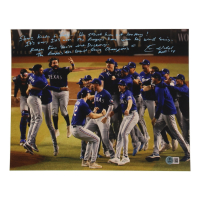 Eric Nadel Signed Rangers 11x14 Photo With Extensive Inscription (Beckett) at PristineAuction.com