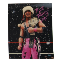 Brett "Hitman" Hart Signed WWE 8x10 Photo (COJO) at PristineAuction.com