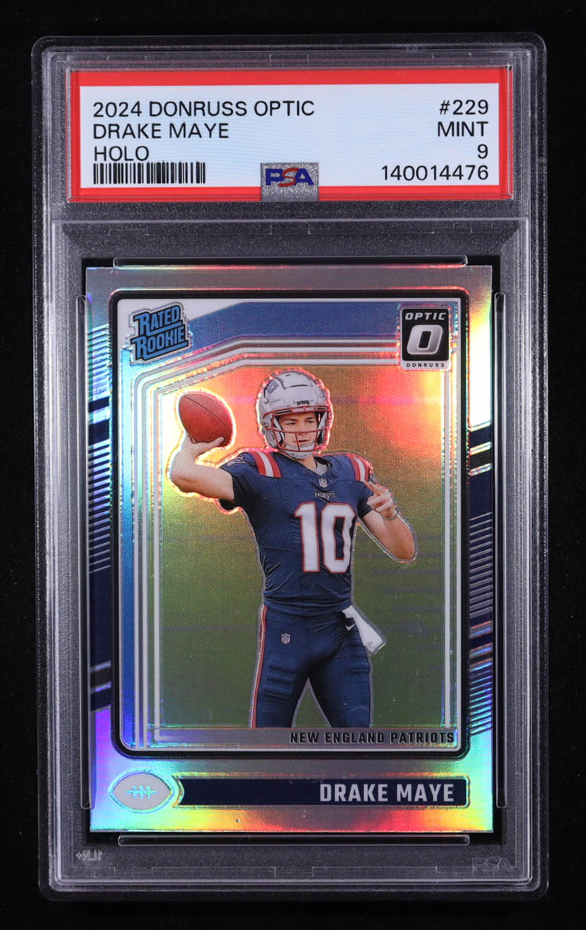 Drake Maye 2024 Donruss Optic Holo #229 RR RC (PSA 9) at PristineAuction.com Drake Maye 2024 Donruss Optic Holo #229 RR RC (PSA 9) at PristineAuction.com