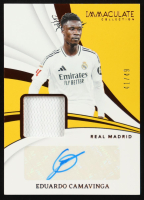 Eduardo Camavinga 2024-25 Immaculate Collection Memorabilia Autographs #24 #41/49 at PristineAuction.com