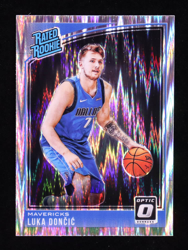 Luka Doncic 2018-19 Donruss Optic Shock #177 RC
