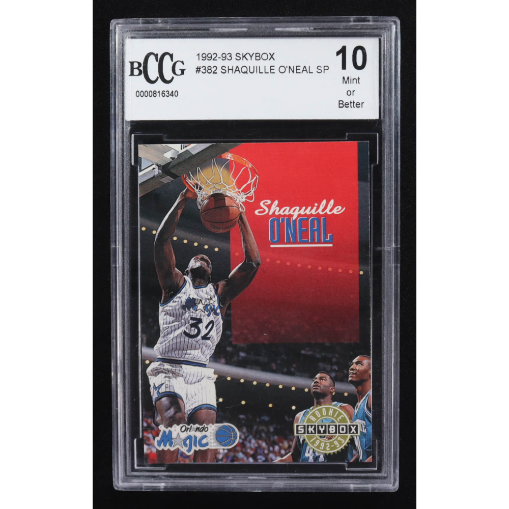 Shaquille O'Neal 1992-93 Skybox SP #382 RC (BCCG 10) at PristineAuction.com