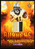 Alvin Kamara 2025 Absolute Absolute Burners Jerseys Gold #9 #02/99 at PristineAuction.com