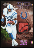 Edgerrin James 2025 Absolute Ground Hoggs Materials Gold #11 #68/99 at PristineAuction.com