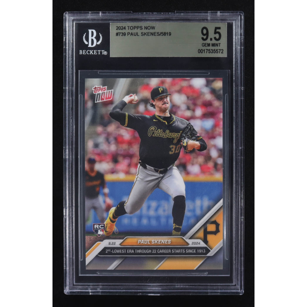 Paul Skenes 2024 Topps Now #739 RC (BGS 9.5) at PristineAuction.com