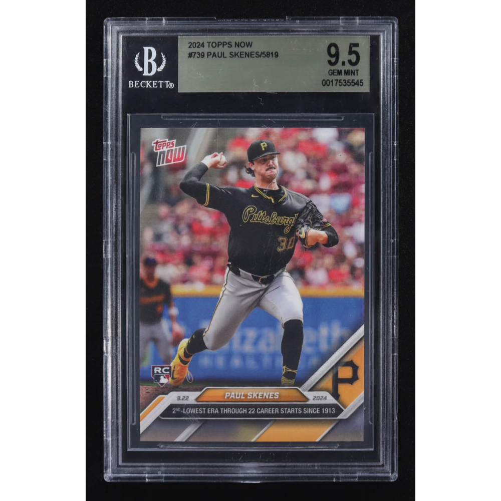 Paul Skenes 2024 Topps Now #739 RC (BGS 9.5) at PristineAuction.com