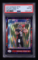 Michael Penix Jr. 2024 Donruss Optic Purple Shock #279 RR RC (PSA 8) at PristineAuction.com