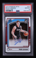 Pelle Larsson 2024-25 Donruss Optic Autographs #317 RR RC (PSA 10) at PristineAuction.com