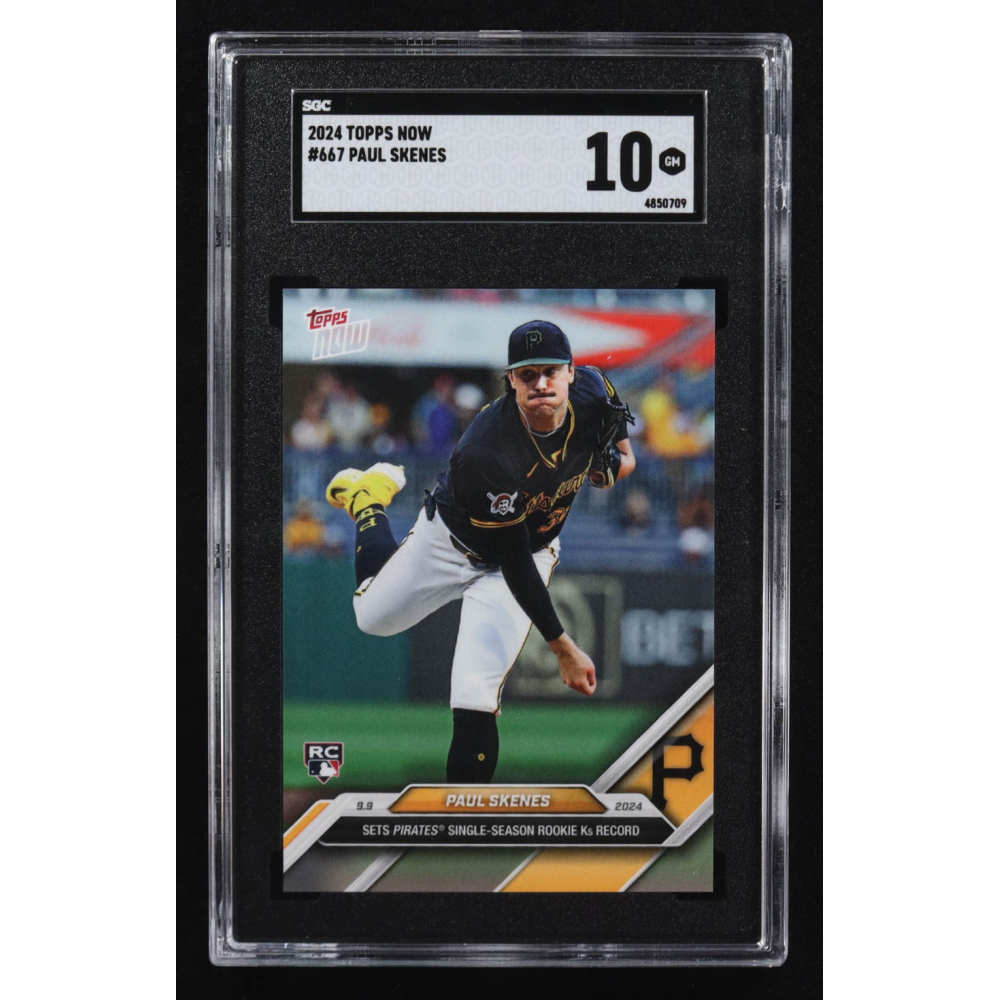 Paul Skenes 2024 Topps Now #667 RC (SGC 10) at PristineAuction.com