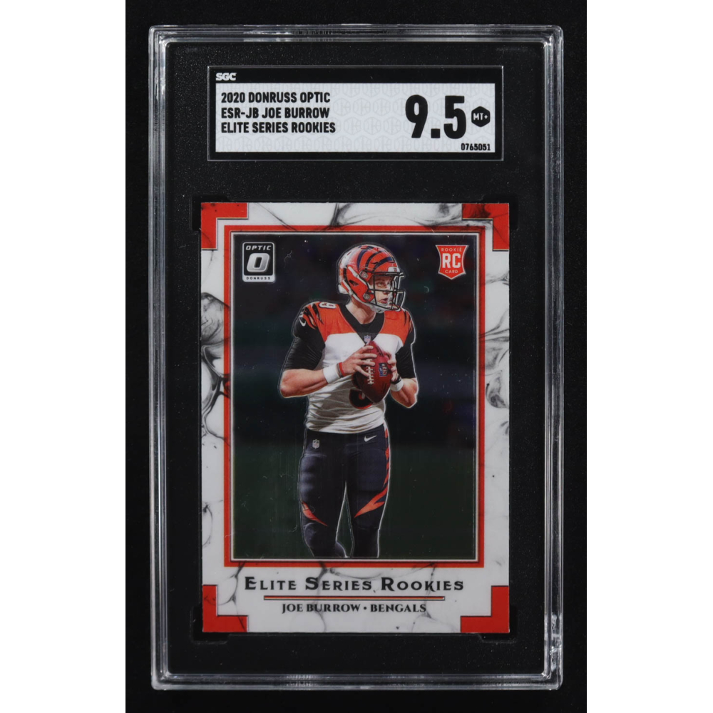 Joe Burrow 2020 Panini Donruss Optic Elite Series Rookies #ESR-JB RC (SGC 9.5) at PristineAuction.com