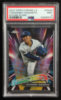 Yoshinobu Yamamoto 2024 Topps Chrome Logofractor Future Stars #FSLE8 (PSA 9) at PristineAuction.com