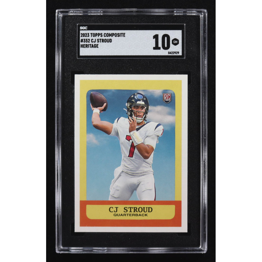 CJ Stroud 2023 Topps Composite Heritage #352 RC (SGC 10) at PristineAuction.com