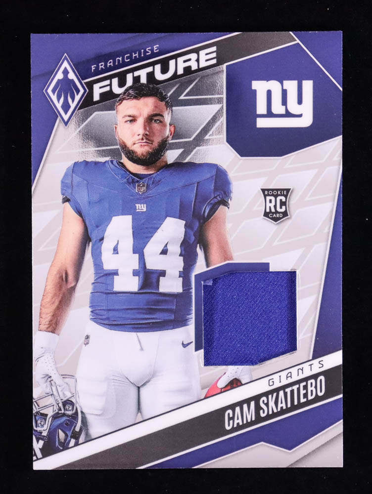 Cam Skattebo 2025 Panini Phoenix Franchise Future Material #26 #286/299 RC at PristineAuction.com Cam Skattebo 2025 Panini Phoenix Franchise Future Material #26 #286/299 RC at PristineAuction.com