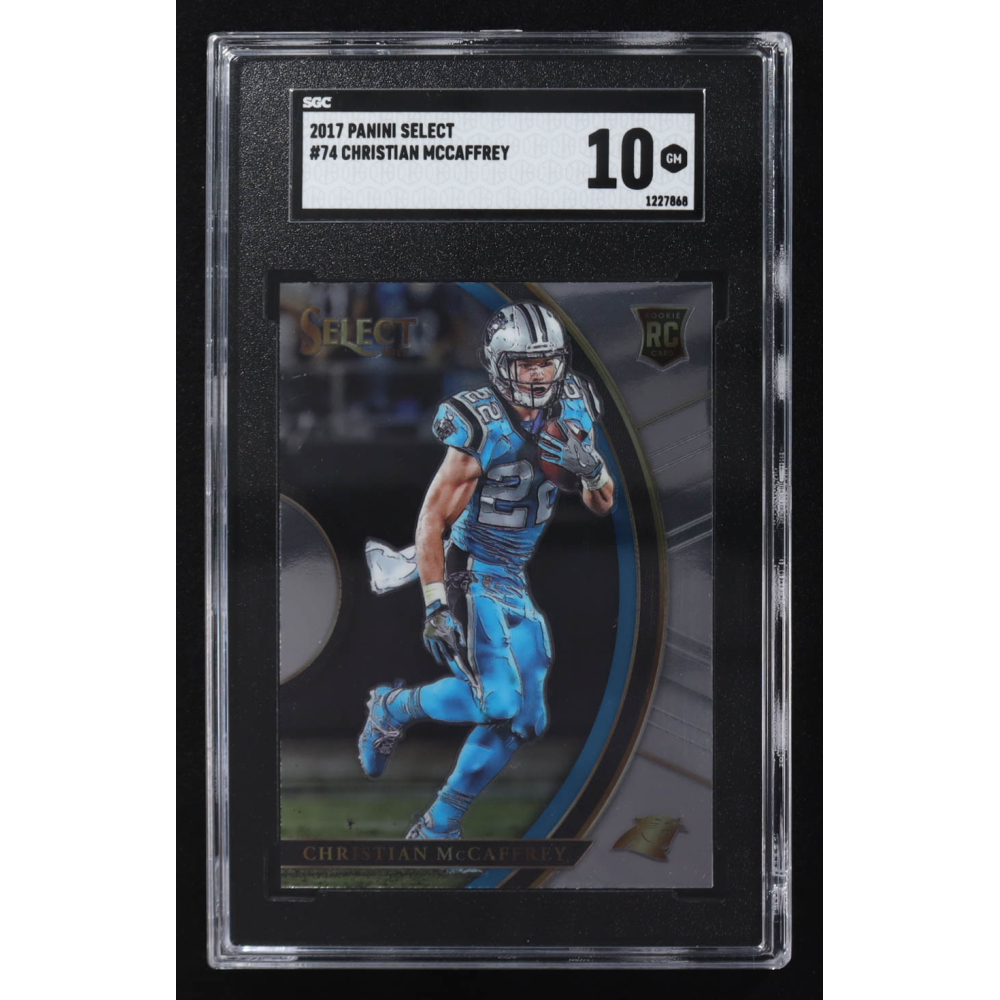 Christian McCaffrey 2017 Panini Select #74 RC (SGC 10) at PristineAuction.com