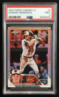 Gunnar Henderson 2023 Topps Chrome Logofractor #2 RC (PSA 9) at PristineAuction.com