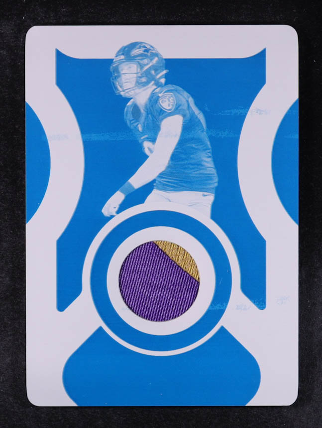 Justin Tucker 2021 Panini National Treasures Century Materials Printing Plate Cyan #61 #1/1 at PristineAuction.com Justin Tucker 2021 Panini National Treasures Century Materials Printing Plate Cyan #61 #1/1 at PristineAuction.com