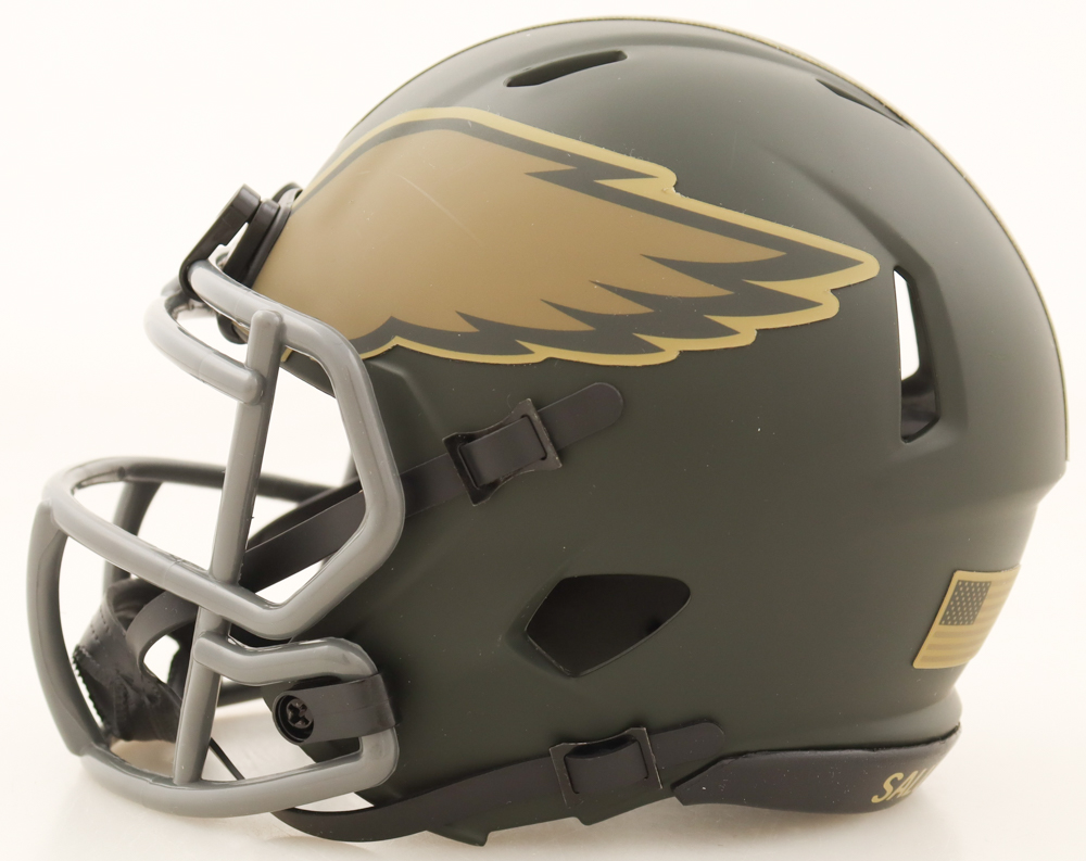 LeSean McCoy Signed Eagles Salute to Service Alternate Speed Mini Helmet (JSA) at PristineAuction.com LeSean McCoy Signed Eagles Salute to Service Alternate Speed Mini Helmet (JSA) at PristineAuction.com