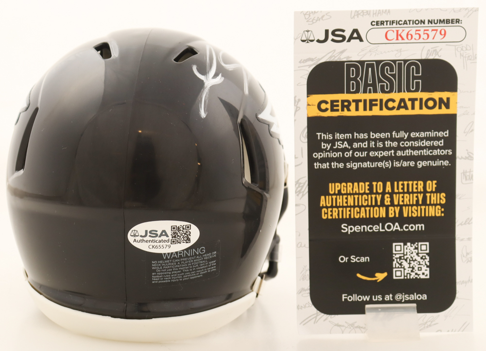 LeSean McCoy Signed Eagles Speed Mini Helmet (JSA) at PristineAuction.com LeSean McCoy Signed Eagles Speed Mini Helmet (JSA) at PristineAuction.com