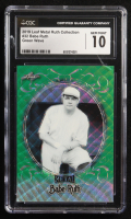 Babe Ruth 2019 Leaf Metal Babe Ruth Collection Wave Green #32 #1/17 (CGC 10) at PristineAuction.com