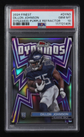 Dillon Johnson 2024 Finest Dynamos Purple Refractors #DYN3 RC #10/125 (PSA 10) at PristineAuction.com