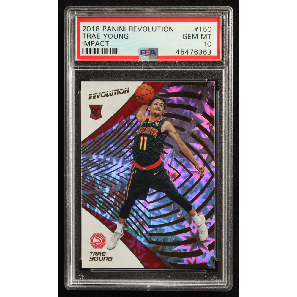 Trae Young 2018-19 Panini Evolution Impact #150 RC (PSA 10) at PristineAuction.com