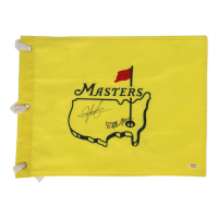 Hideki Matsuyama & Shota Hayafuji Signed Masters Tournament Golf Pin Flag (PSA) at PristineAuction.com
