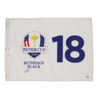 Scottie Scheffler Signed 2025 Ryder Cup Golf Pin Flag (PSA) at PristineAuction.com
