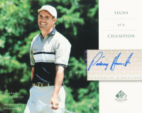 Padraig Harrington 2004 Upper Deck SP Signs of a Champion Signatures Jumbo 8x10 Card at PristineAuction.com