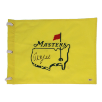 Phil Mickelson Signed The Masters Tournament Golf Pin Flag (PSA) at PristineAuction.com