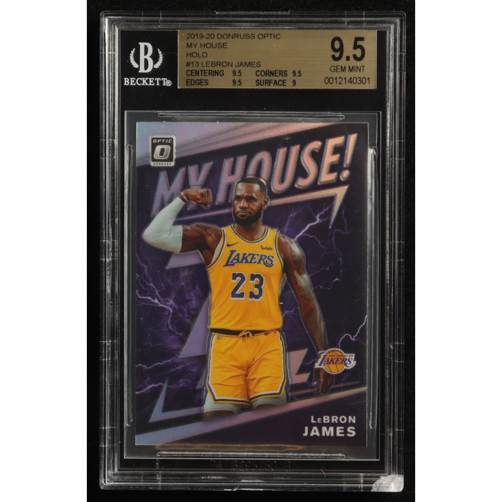 Lebron James 2019-20 Panini Donruss Optic My House Holo #13 (BGS 9.5) at PristineAuction.com